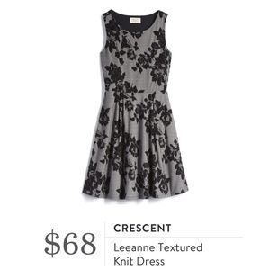 Stitch Fix Crescent Textured Holiday Dress Silver Black
